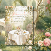 Sunlit Garden Tea Galentine Brunch Soft Florals Einladung
