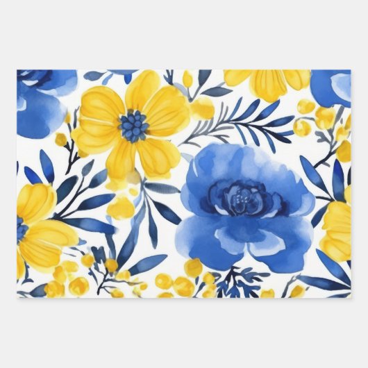 "Sunlit Garden Wrapping Paper" Geschenkpapier Set (Vorderseite)