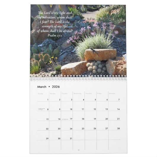 Sunlit Gardens & Scripts Kalender (Mär 2026)