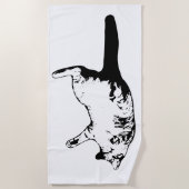 Sunlit Gedreht im monochromen Stil Strandtuch (Vorderseite)