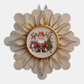 "Sunlit Golden Hour" Ornament Karte (Rückseite)