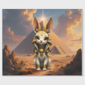 Sunlit Guardian – Desert Relic Bunny. Geschenkpapier (Flach)