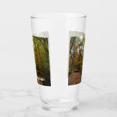 Sunlit Herbstweg im Laurel Hill Staat Park Glas (Links)