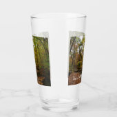 Sunlit Herbstweg im Laurel Hill Staat Park Glas (Rechts)