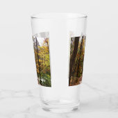 Sunlit Herbstweg im Laurel Hill Staat Park Glas (Links)