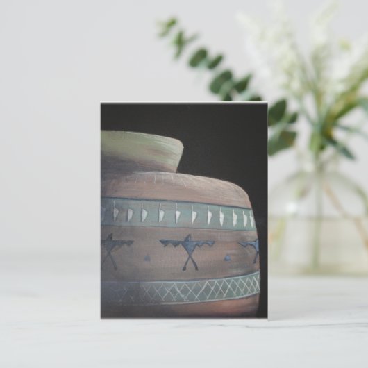 Sunlit Indian Pottery Postkarte (Stehend Vorderseite)
