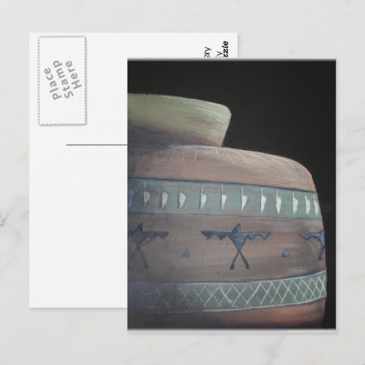 Sunlit Indian Pottery Postkarte (Vorne/Hinten)