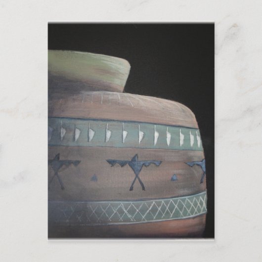 Sunlit Indian Pottery Postkarte (Vorderseite)