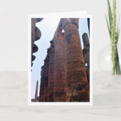 Sunlit Karnak Temple Columns, Luxor, Ägypten Karte (Vorderseite)