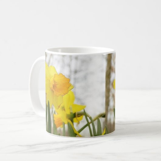 Sunlit Narzissen Kaffeetasse (Vorderseite Links)