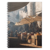 Sunlit Old World Spice Market Notebook Notizblock (Vorderseite)