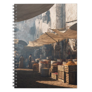 Sunlit Old World Spice Market Notebook Notizblock