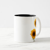 Sunlit Optimismus - Sonnenblumen Sketch Tasse (VorderseiteRechts)