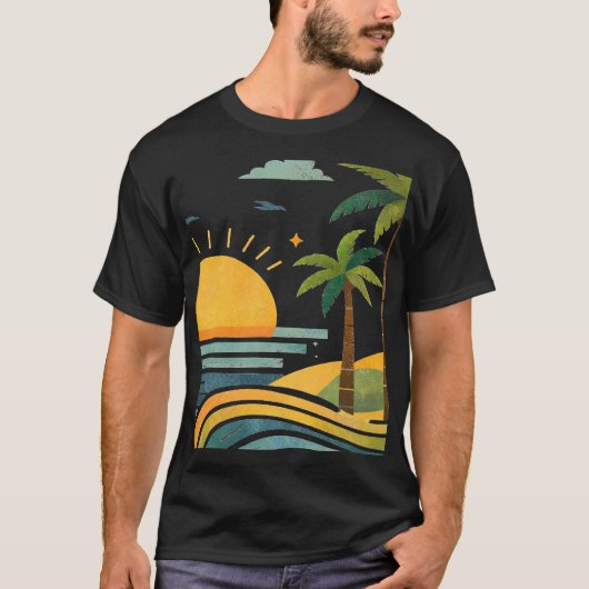 Sunlit Palm Escape T-Shirt (Vorderseite)