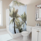 Sunlit Palm Jungle #1 #tropic #wall #art Duschvorhang (Beispiel)