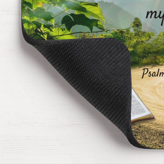 Sunlit Pathway and Bible Mousepad (Ecke)