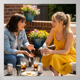 Sunlit Patio Gespräch Poster