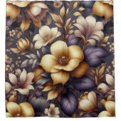 Sunlit Petals und Lila Haze Duschvorhang (Vorderseite)