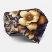 Sunlit Petals und Lila Haze Krawatte (Gerollt)