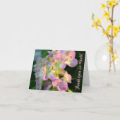 Sunlit Pink Hydrangea Vielen Dank Karte (Gelbe Blume)