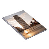 Sunlit Pisa Tower Street View Notebook Notizblock (Rechte Seite)