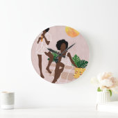 Sunlit Queens Große Wanduhr (Zuhause)