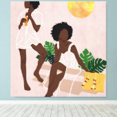 Sunlit Queens Leinwanddruck (Insitu (Holzboden))