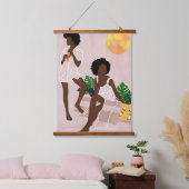 Sunlit Queens Wandteppich Mit Holzrahmen (Schlafzimmer)