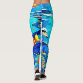 Sunlit Reef Life Glow Kunst Leggings (Rückseite)
