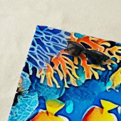 Sunlit Reef Life Glow Kunst Strandtuch (Beispiel)