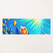 Sunlit Reef Life Glow Kunst Yogamatte (Vorderseite (Horizontal))