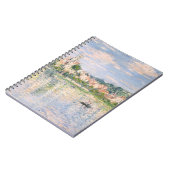 Sunlit Riverside Village Impressionist Notebook Notizblock (Linke Seite)