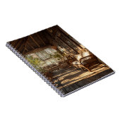 Sunlit Rustic Veranda Notebook Notizblock (Rechte Seite)