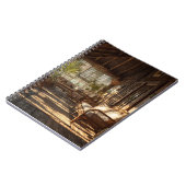 Sunlit Rustic Veranda Notebook Notizblock (Linke Seite)