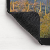 Sunlit Saguaro Field Mousepad (Ecke)