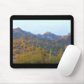 Sunlit Saguaro Field Mousepad (Mit Mouse)