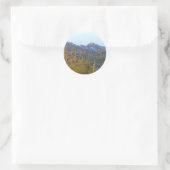 Sunlit Saguaro Field Runder Aufkleber (Tasche)