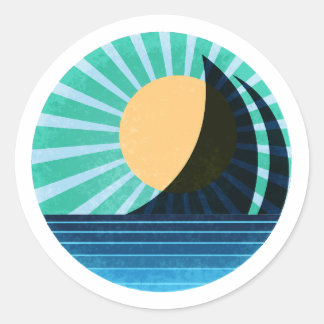 Sunlit Sail Sticker Aquamarin