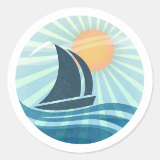 Sunlit Sail Sticker Aquamarin