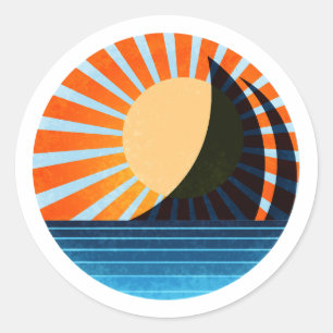 Sunlit Sail Sticker Blaze