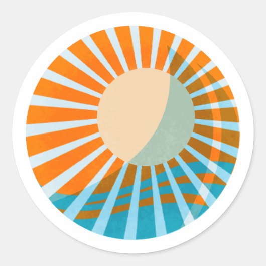 Sunlit Sail Sticker Orange (Vorderseite)