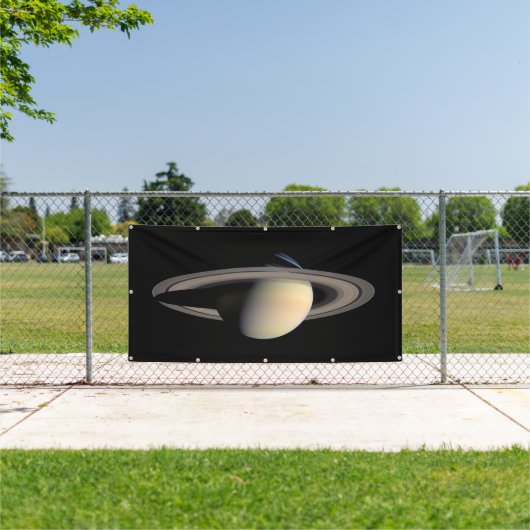 Sunlit Saturn Gas Giant Planet von Cassini Banner (Insitu)