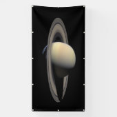 Sunlit Saturn Gas Giant Planet von Cassini Banner (Vertikal)