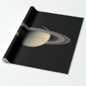 Sunlit Saturn Gas Giant Planet von Cassini Geschenkpapier (Ungerollt)