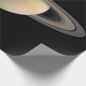 Sunlit Saturn Gas Giant Planet von Cassini Geschenkpapier (Ecke)