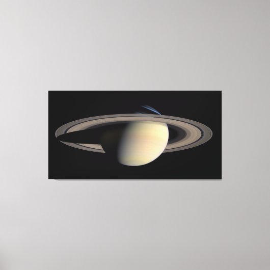 Sunlit Saturn Gas Giant Planet von Cassini Leinwanddruck (Vorderseite)