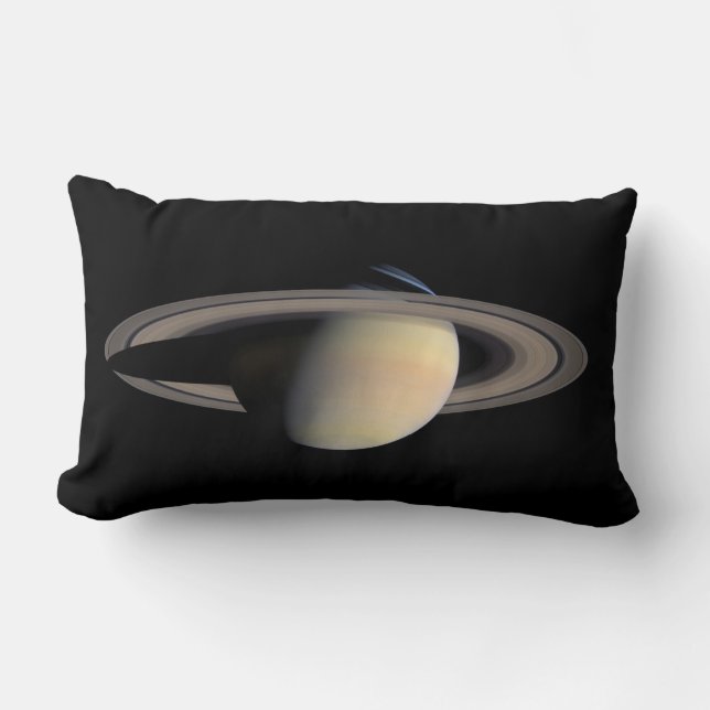 Sunlit Saturn Gas Giant Planet von Cassini Lendenkissen (Vorderseite)