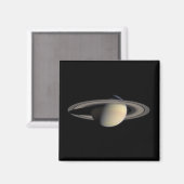 Sunlit Saturn Gas Giant Planet von Cassini Magnet (Vorderseite/Rückseite)