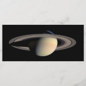Sunlit Saturn Gas Giant Planet von Cassini Menükarte (Rückseite)