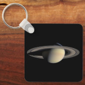 Sunlit Saturn Gas Giant Planet von Cassini Schlüsselanhänger (Vorderseite)